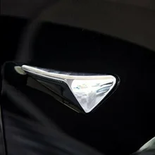 ABS хром для Tesla модель 3/S/X- боковое крыло камера вентиляционная крышка отделка* 2
