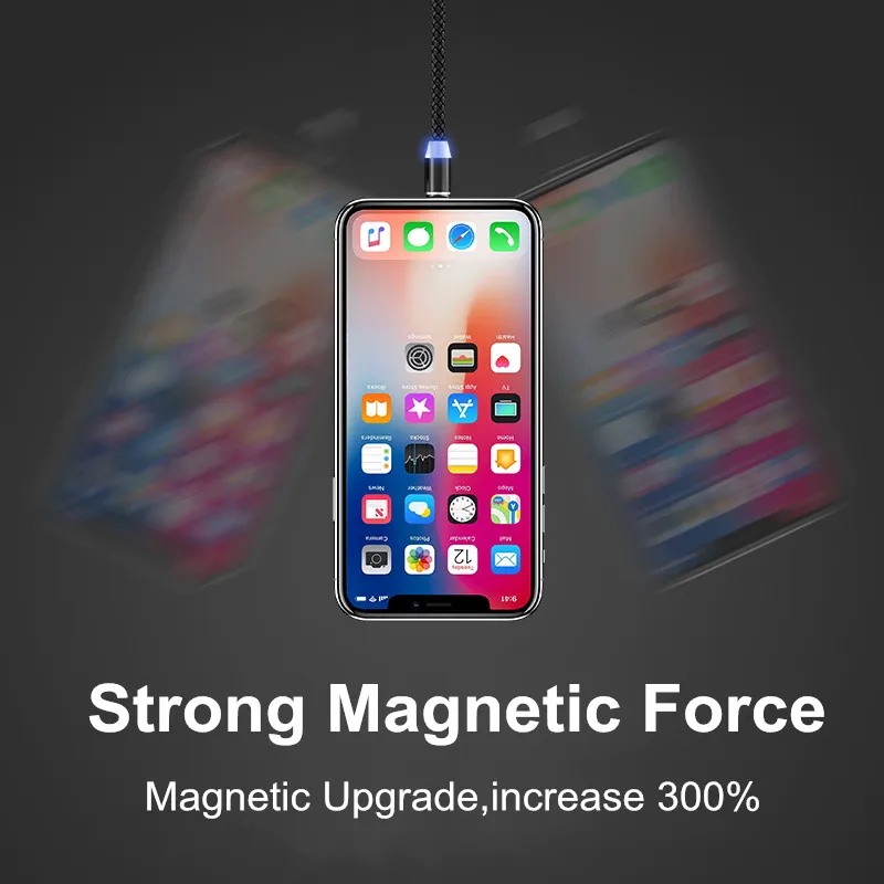 Магнитный кабель Vanniso 2 м Micro USB Type C для iPhone xs Samsung быстрая зарядка магнитные