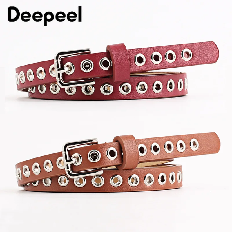 Deepeel 1/3pc 1.4*103cm Fashion Rivet Ladies Belt Leather Craft Female Waist Corselet Decorative Jeans Clothing Accessories | Аксессуары