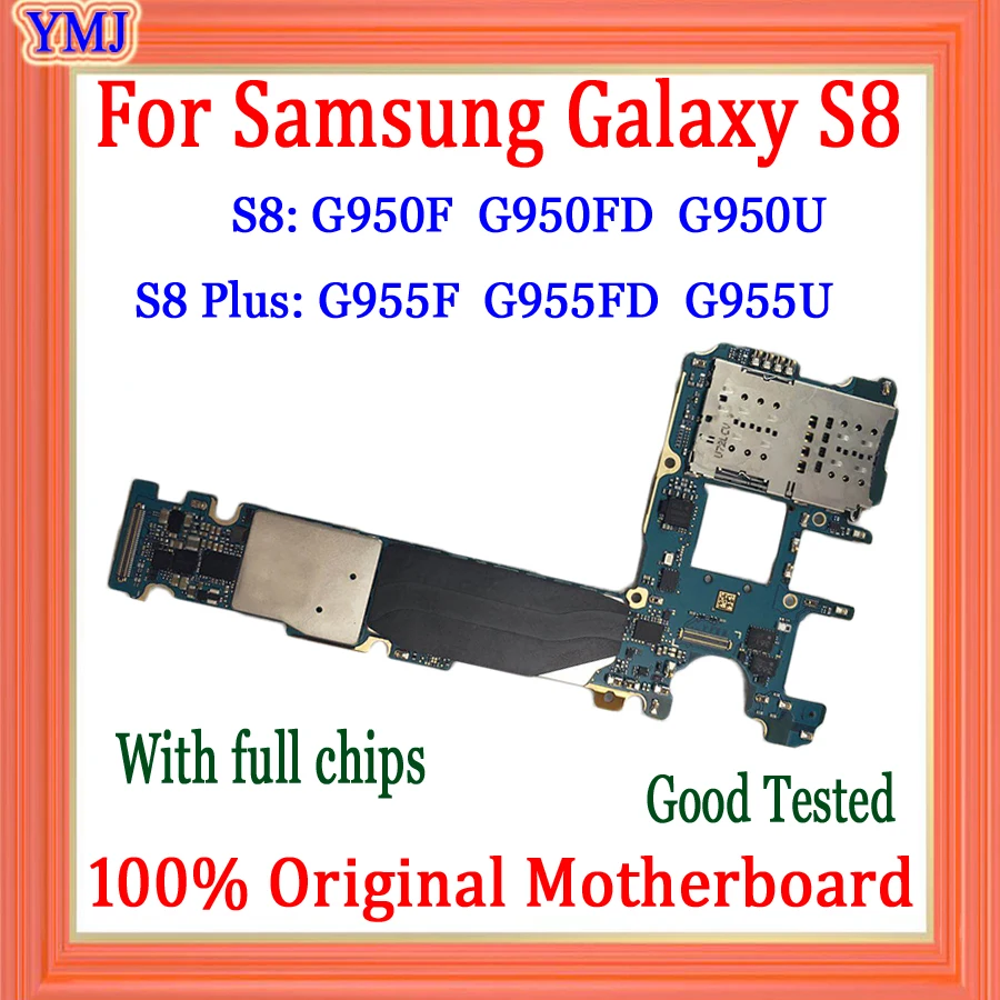 Оригинальная разблокированная материнская плата для Samsung Galaxy S8 G950F G950FD G955U с