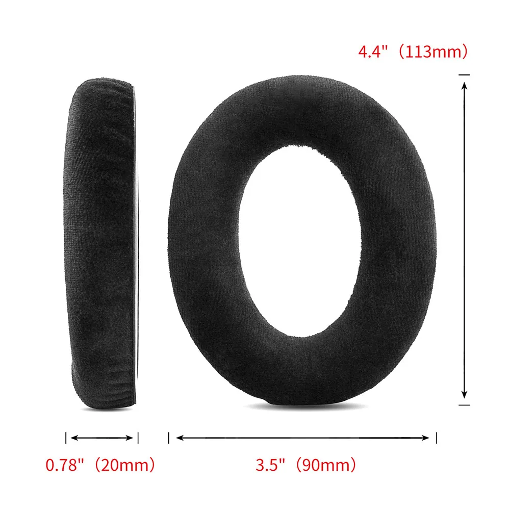 Velour Earpads Replacement Foam Ear Pads Pillow Cushions Cover Cups