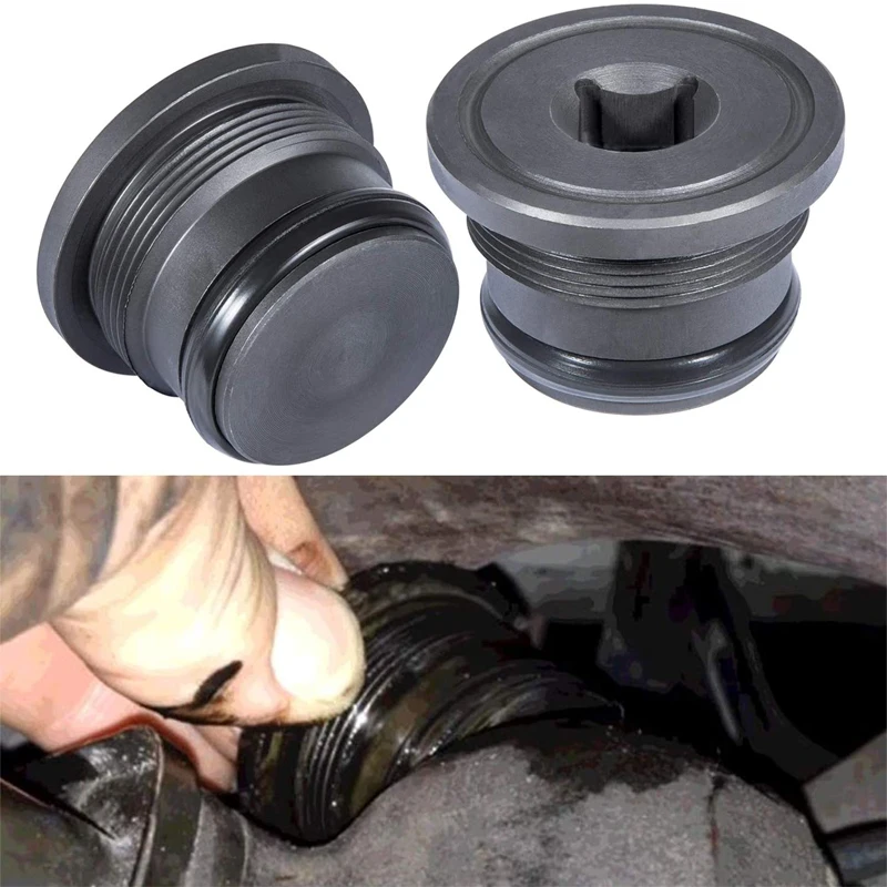 Nony Muslimah Oil Supply Rail End Oil Gallery Plug & Seal Per Ford 7.3L Powerstroke 1994-2003 (2 Pz/Set)