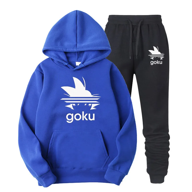 7 Goku мужские наборы дропшиппинг толстовки+ брюки Harajuku оптом спортивные костюмы повседневные толстовки спортивный костюм спортивная одежда плюс 3XL - Цвет: 7