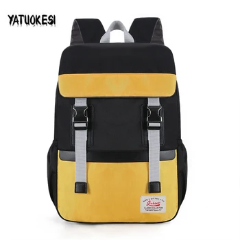 

YATUOKESI Fashion Laptop Bagpack Women's 2020 New Canvas Backpack Simple Waterproof Large Capacity School Bag Mochila Feminina