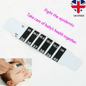 

10Pcs Baby Kids Forehead Strip Head Thermometer Fever Body Temperature Test Safe