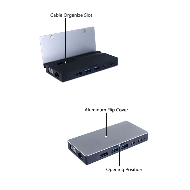 USB C концентратор с 4K USB C к HDMI питание SD и Micro SD кард-ридер 2 USB 3,0 порта 3,5 мм Jack MacBook Pro Dell, Pixelb