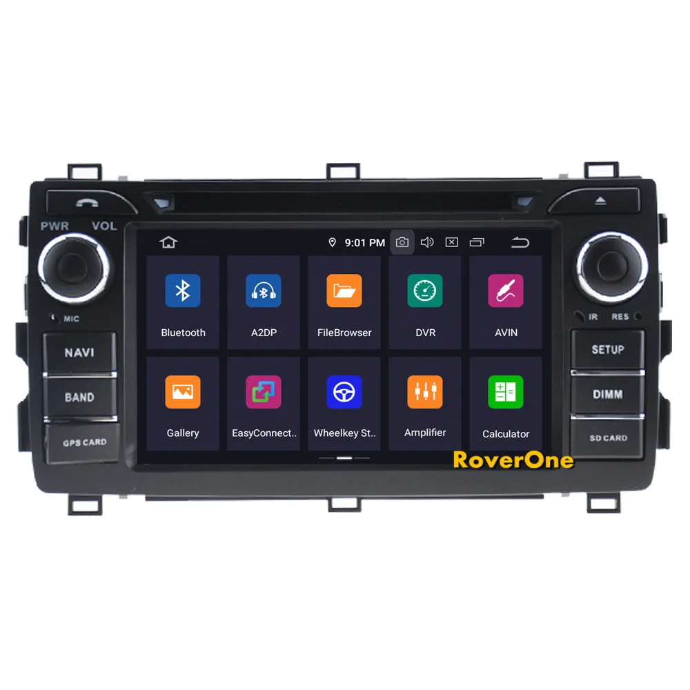 Top Car Multimedia Player For Toyota Auris & Auris E180 2013 - 2018 Android 9.0 Touch Screen Radio DVD GPS Navigation Sat Navi 7