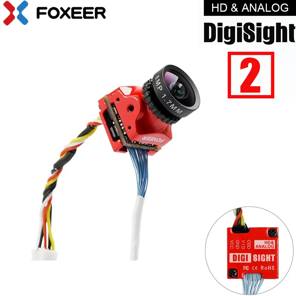 

Foxeer Digisight 2 Nano 720P Digital 1000TVL Analog Switchable 4ms Latency Super WDR 1/3" CMOS Camera for FPV Racing Drones