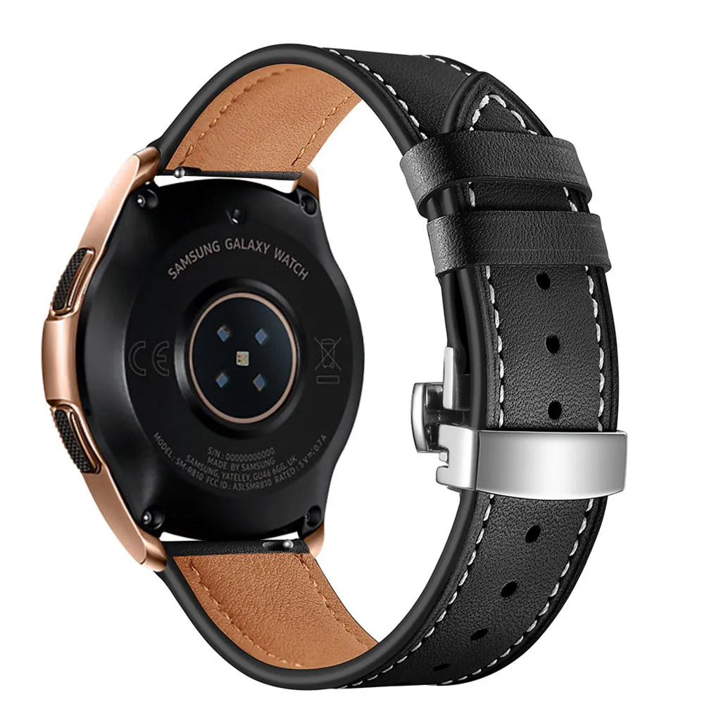 Сменный ремешок Бабочка Пряжка кожаный ремешок для часов Ремешок для samsung Active Watch 20 мм SL браслет