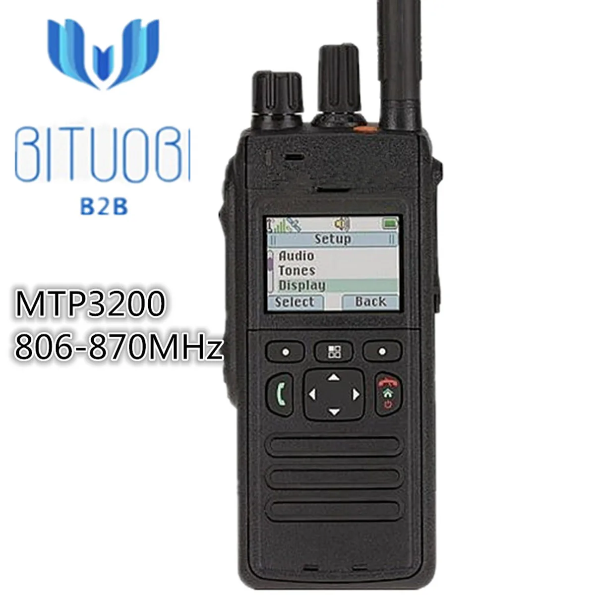 MTP3200 350-430 МГц 806-870 МГц TETRA рация с gps Bluetooth цветной дисплей