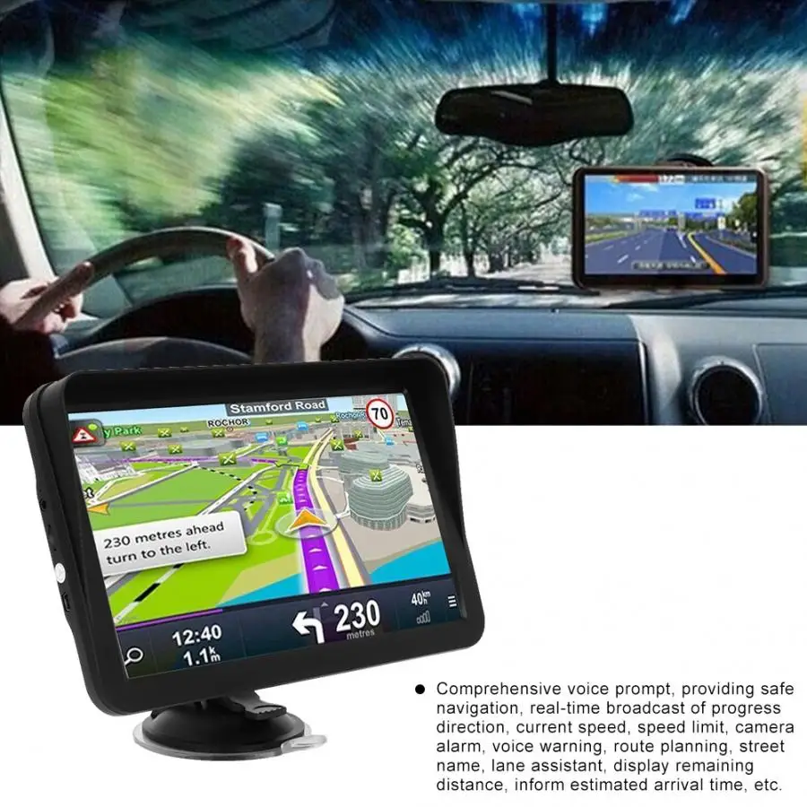 9 дюймовый емкостный сенсорный экран автомобильный GPS 256 Мб 8 ГБ 800 МГц навигатор