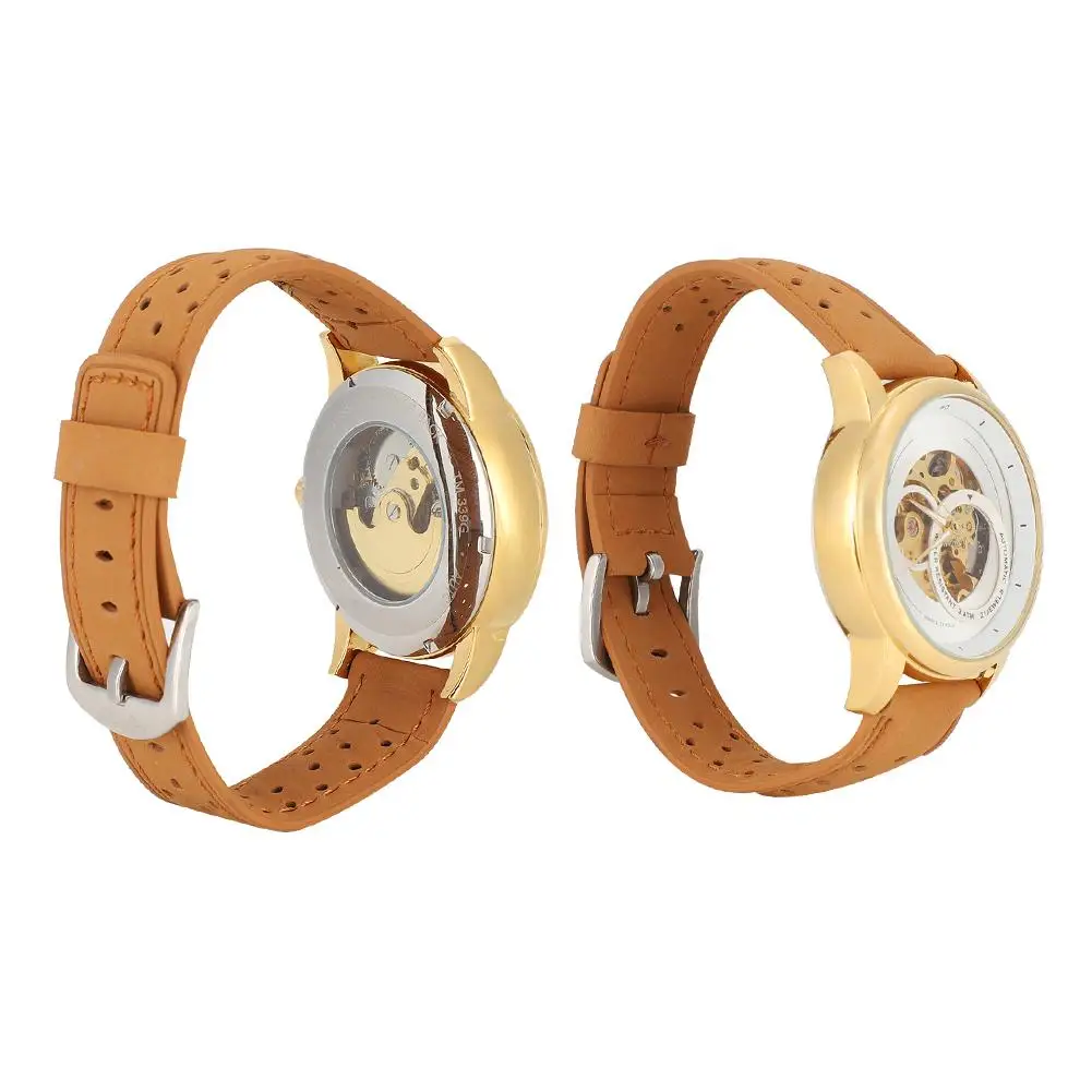 Watch Unique Hollow Design Fashion Men Round Dial Hollow Waterproof Automatic Wristwatch Mechanical Watch Gift Watches for Men