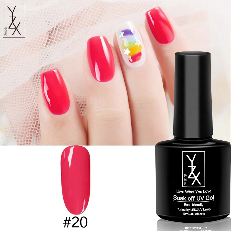 Color20 YXZ гель для ногтей красная бабочка любовь серия УФ/светодиодный лак SoakOff 10 мл эмалированный молочный белый черный лак для ногтей для сексуальных женщин - Цвет: Color20