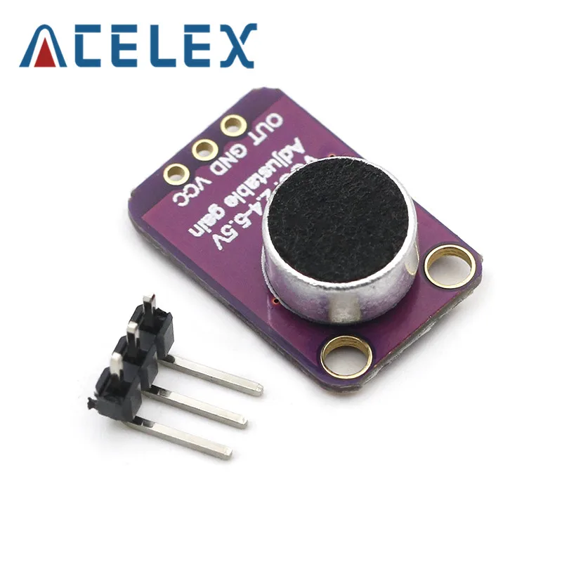 GY MAX4466 Electret микрофонный модуль усилителя с регулируемым коэффициентом усиления