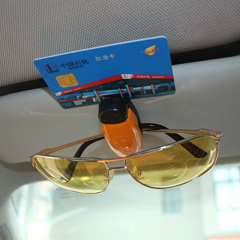 Car Sun Visor Glasses Sunglasses Ticket Receipt Card Clip Storage Holder