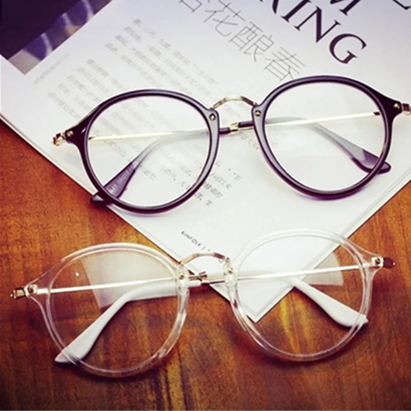 

2020 Women Retro Myopia Eyeglasses Female Clear Lens Eye Glasses Frame Vintage Optical Transparent Frame