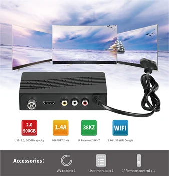 

Original HD-911 Satellite decoder Receiver Full 1080P+ 1PC Professional HD DVB-S2 +USB WiFi TV Set Stable Signal