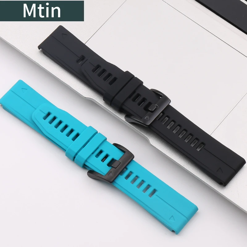 Quick release silicone strap 20mm22mm26mm for Garmin fenix 6x 6 6s pro fenix3 5s 5x outdoor sports waterproof watch accessories