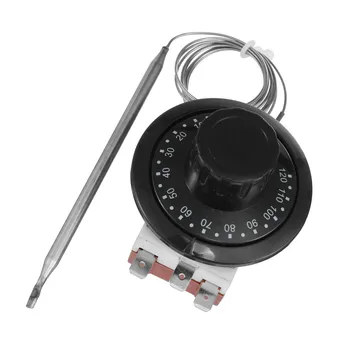 

0-120 Degree Black Capillary Thermostat Cooling Radiator Fan Control Switch 104mm Universal for 12V After-market Cooling Fan