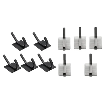 

Towel Hats Smooth Self Sticky Hanging Hook Stainless Steel Nail Free