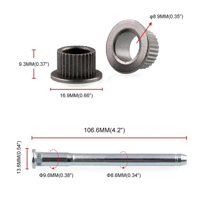 Дверной шарнир s булавки комплект 2 дверь подходит для Chevy S10& GMC S15 1994-2004 авто-Стайлинг Петля двери автомобиля штыря