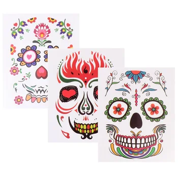 

6Pcs Face Stickers Party Facial Decorative Stickers for Halloween Children