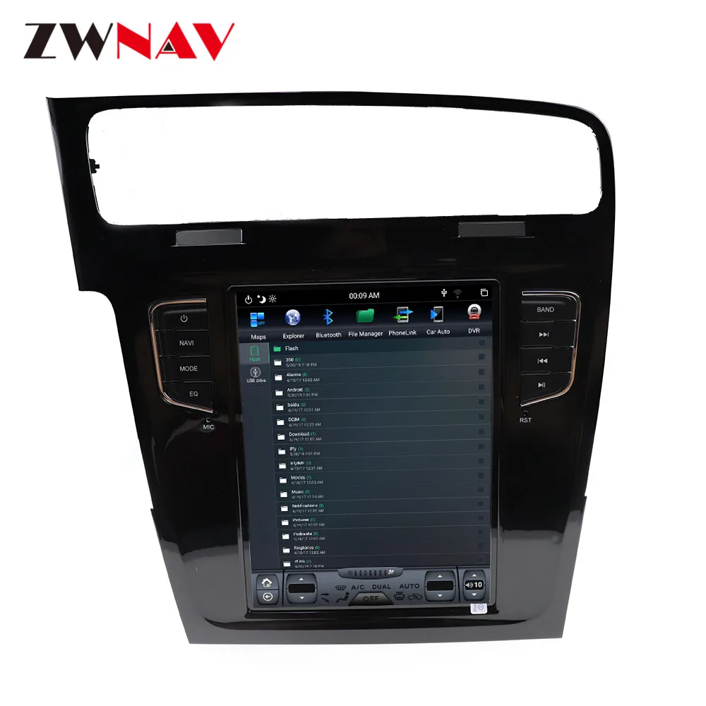 Sale 4GB RAM Android 8.1 Tesla style Car GPS navigation For Volkswagen/VW GOLF 7 2013+ multimedia player headunit radio tape recorder 5