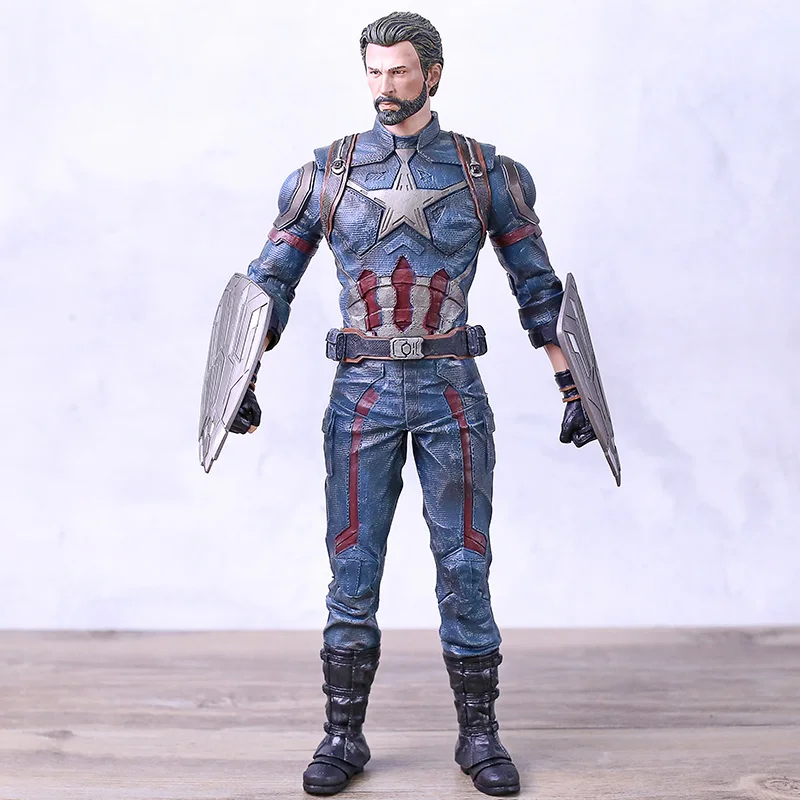 Мстители эндгейм Капитан Америка ПВХ фигурка коллекция игрушка; подарок 12 "30 см