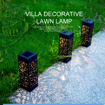 

Openwork lawn light Solar Powered IP65 waterproof outdoor Lights warm white/white lawn lamp for courtyard garden home decor