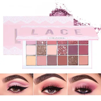 

18 Colors Diamond Shimmer Matte Eyeshadow Palette Metallic Pigmented Eye Shadow Powder Makeup Long Lasting Eyeshadow