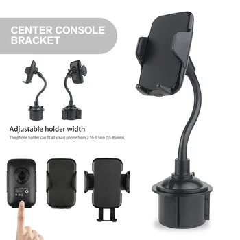 

High Quality For Smart Mobile Cell Phone Stands Holders Car Cup Phone Holder Bracket Qi Wireless Charger for iPhone X 8 7 X XR