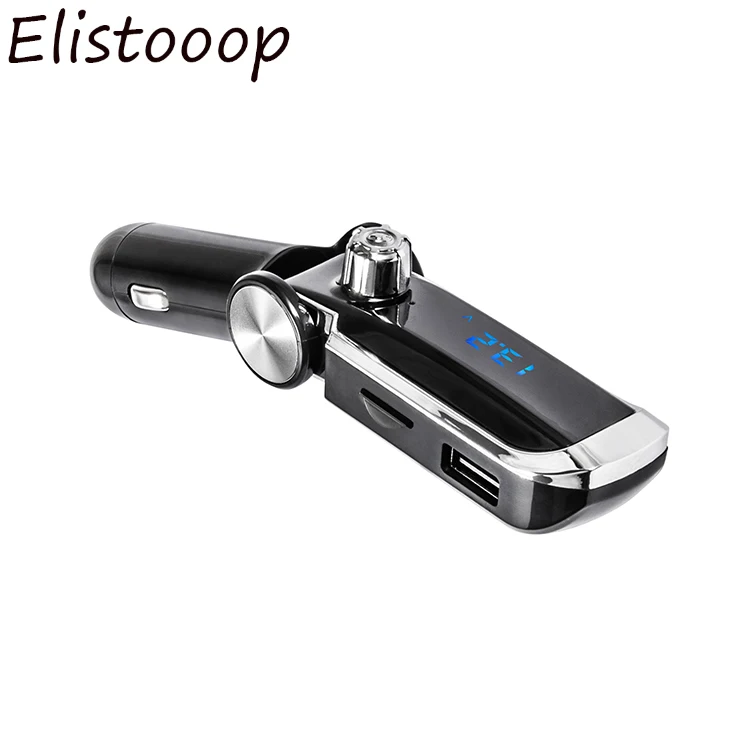 Bluetooth FM трансмиттер автомобильный с поддержкой TF карты и ЖК