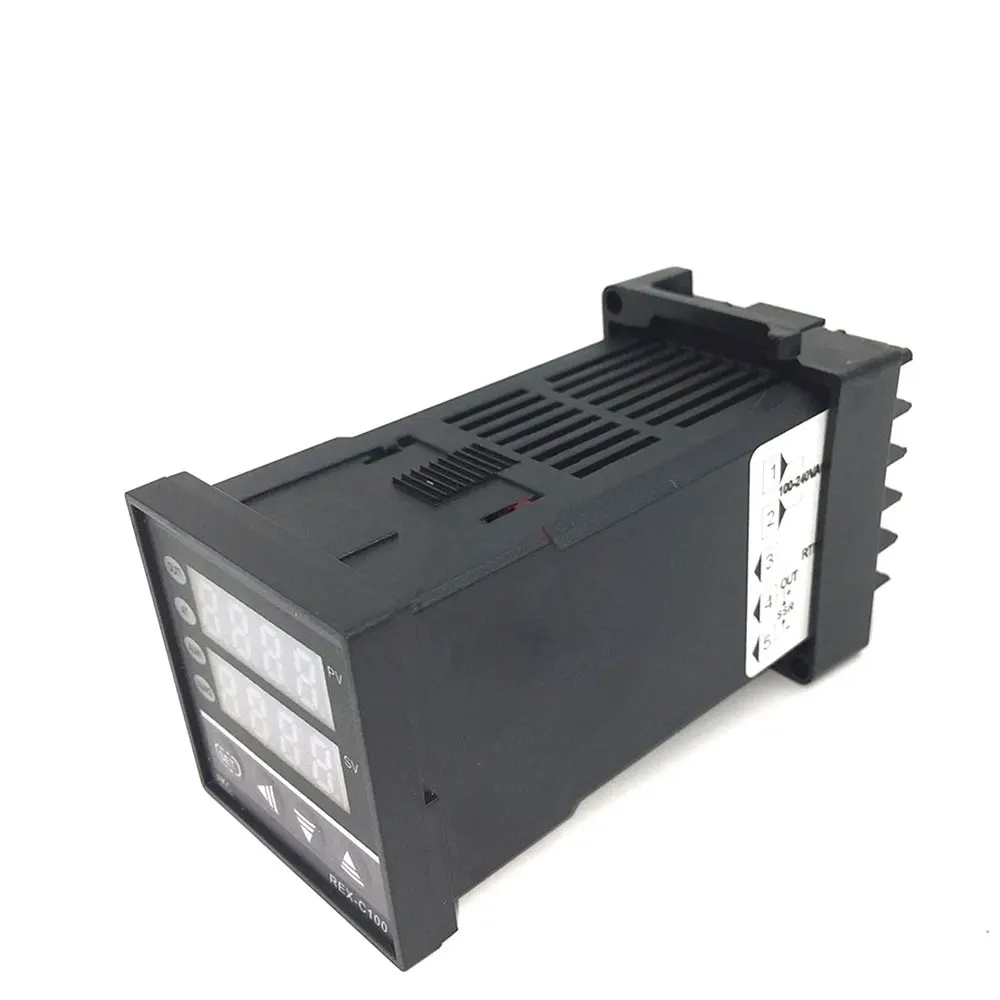 REX-C100 цифровой RKC термостат pid регулятор температуры цифровой REX-C100/25A 40A SSR реле/К термопары зонд/радиатор