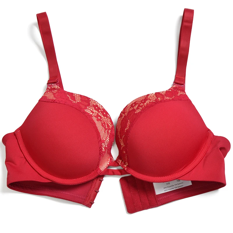 Hot Sales Women Bras Push Up Padded Underwire Lace Bralette Sexy Lingerie 30 32 34 36 38 40 42 44 A B C D DD E Dropshipping 1