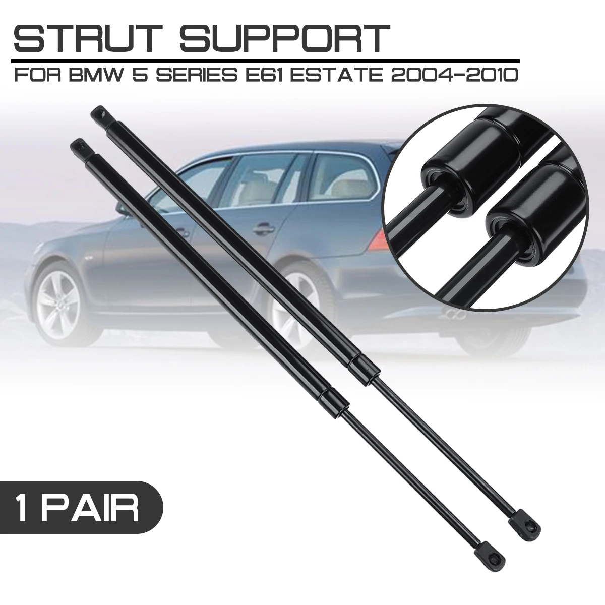 No logo 2x Car Rear Trunk Tailgate Boot Gas Spring,Shock Lift Strut Support Rod 51247060623 for BMW 3 Series E90