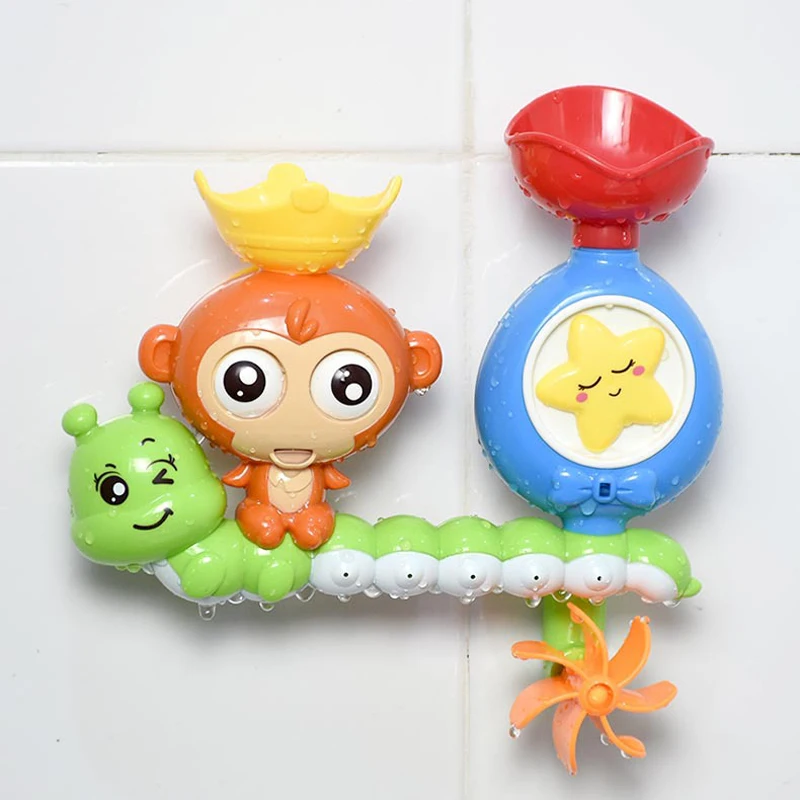Baby Cartoon Monkey Classic Shower Bath Toy Animal Sprinkle Bathroom Swimming Bathing Shower Educational Toys For Kid Gift bathing toys