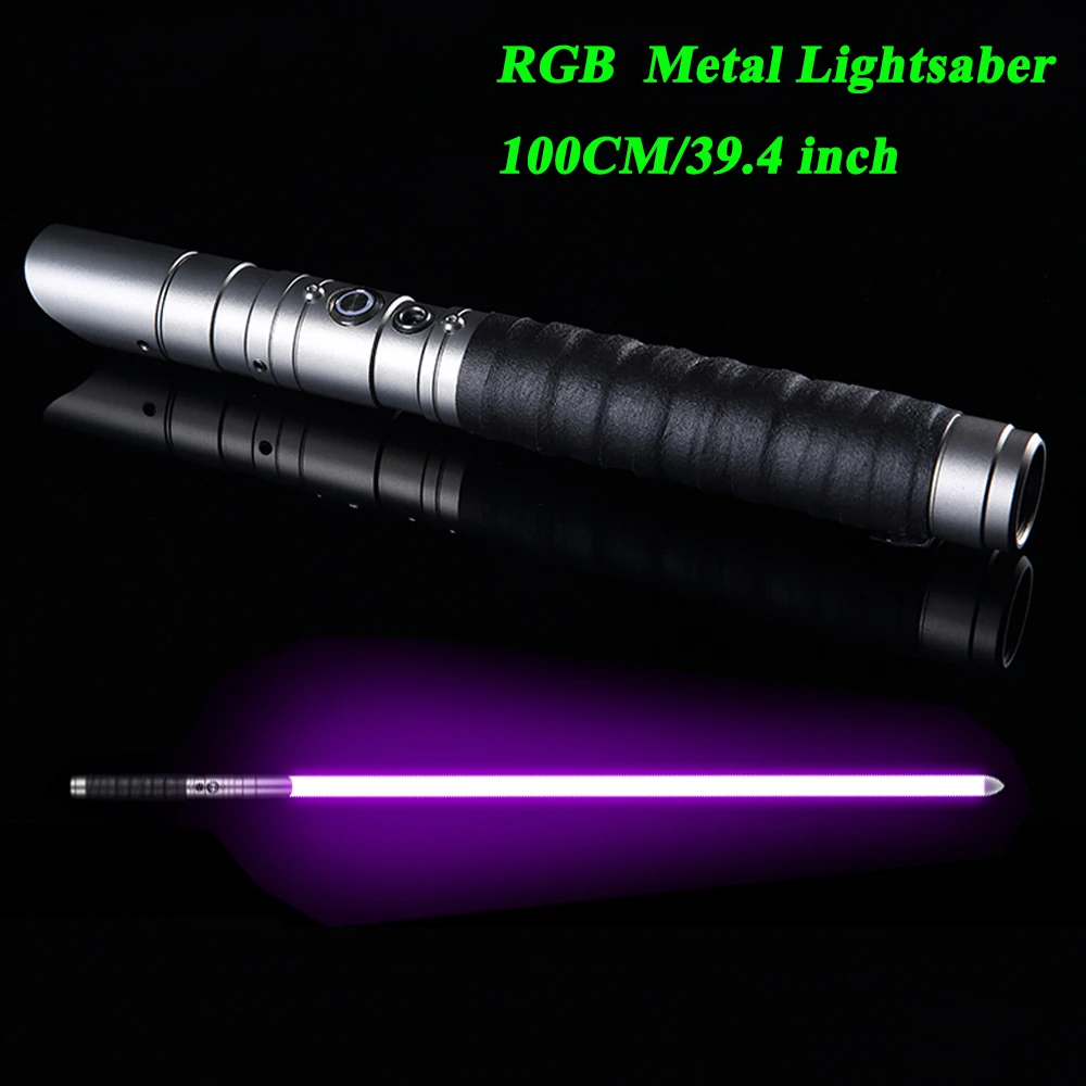 Sable de luz TXQsaber RGB caliente, mango de Metal pesado Dueling, 12 cambio de Color ajuste de volumen fuerza FX 6 Soundfons FOC - 1