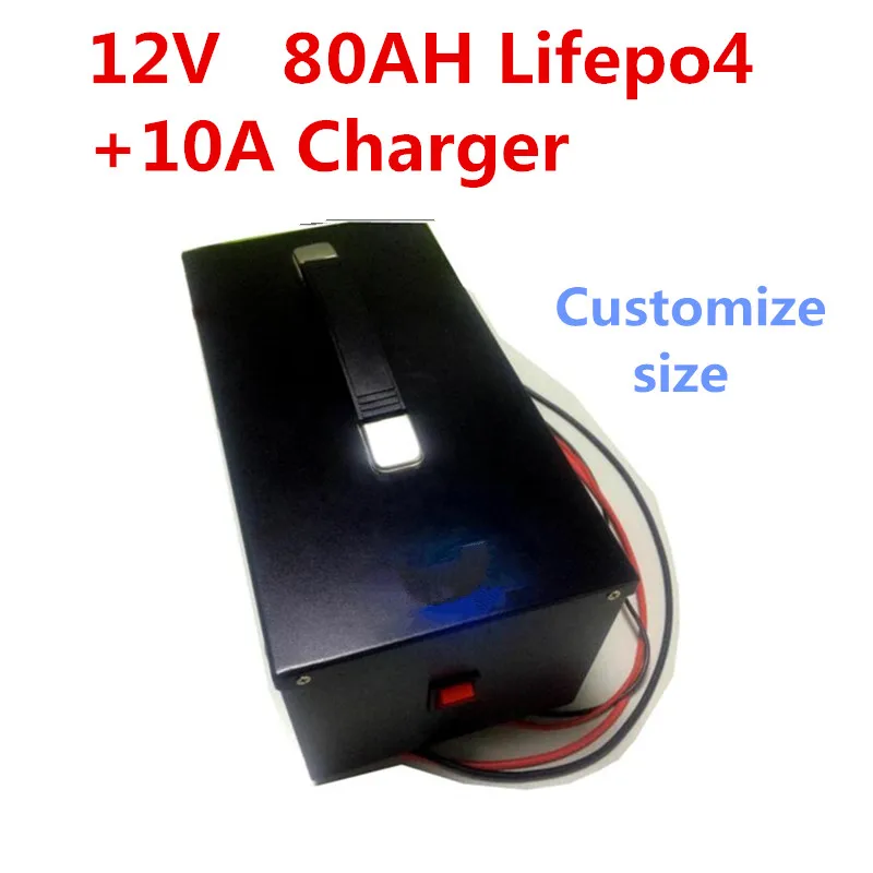 12V 80AH lifepo4 батарея Кемпинг резервного копирования гольф-кары кемперов Питание EV накопитель солнечной энергии на колесах