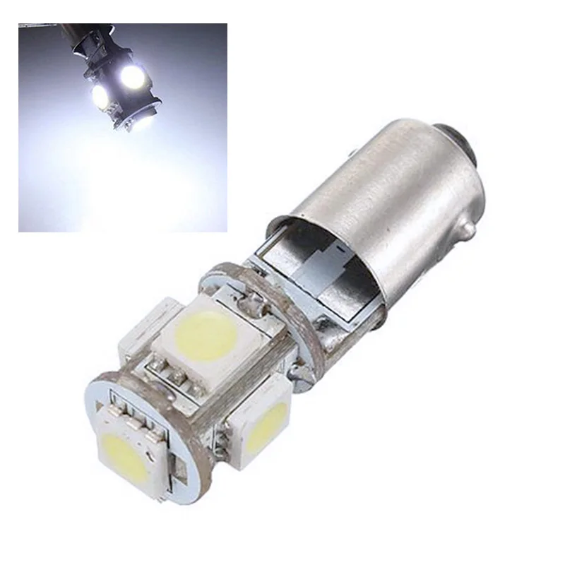 10 шт./лот салона светильник BA9S T4W H6W 5SMD светодиодный Canbus Error Free лампы DC 24V