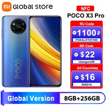 Global Version POCO X3 Pro 8GB 256GB NFC Smartphone Snapdragon 860 33W  Quad AI Camera 120Hz DotDisplay 5160mAh Battery