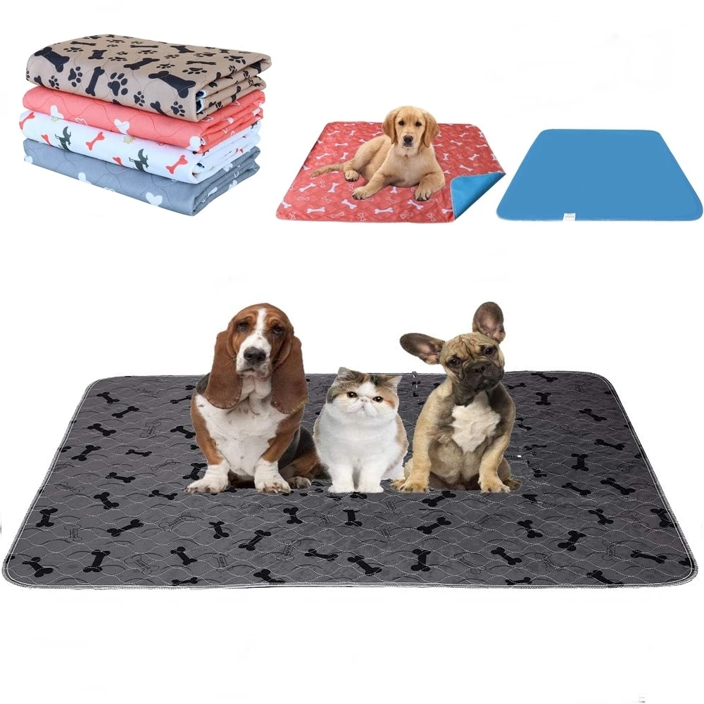 Reusable Pet Pee Pad Washable Dog Urine Pad 3 Layer Absorbent Dog Cat