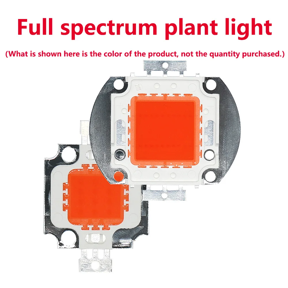 1 Pz Led Chip Cob Full Spectrum Plant Light 100W 50W 30W 20W 10W Lampada In Rame Per Proiettore Indoor Serra Pianta Idroponica