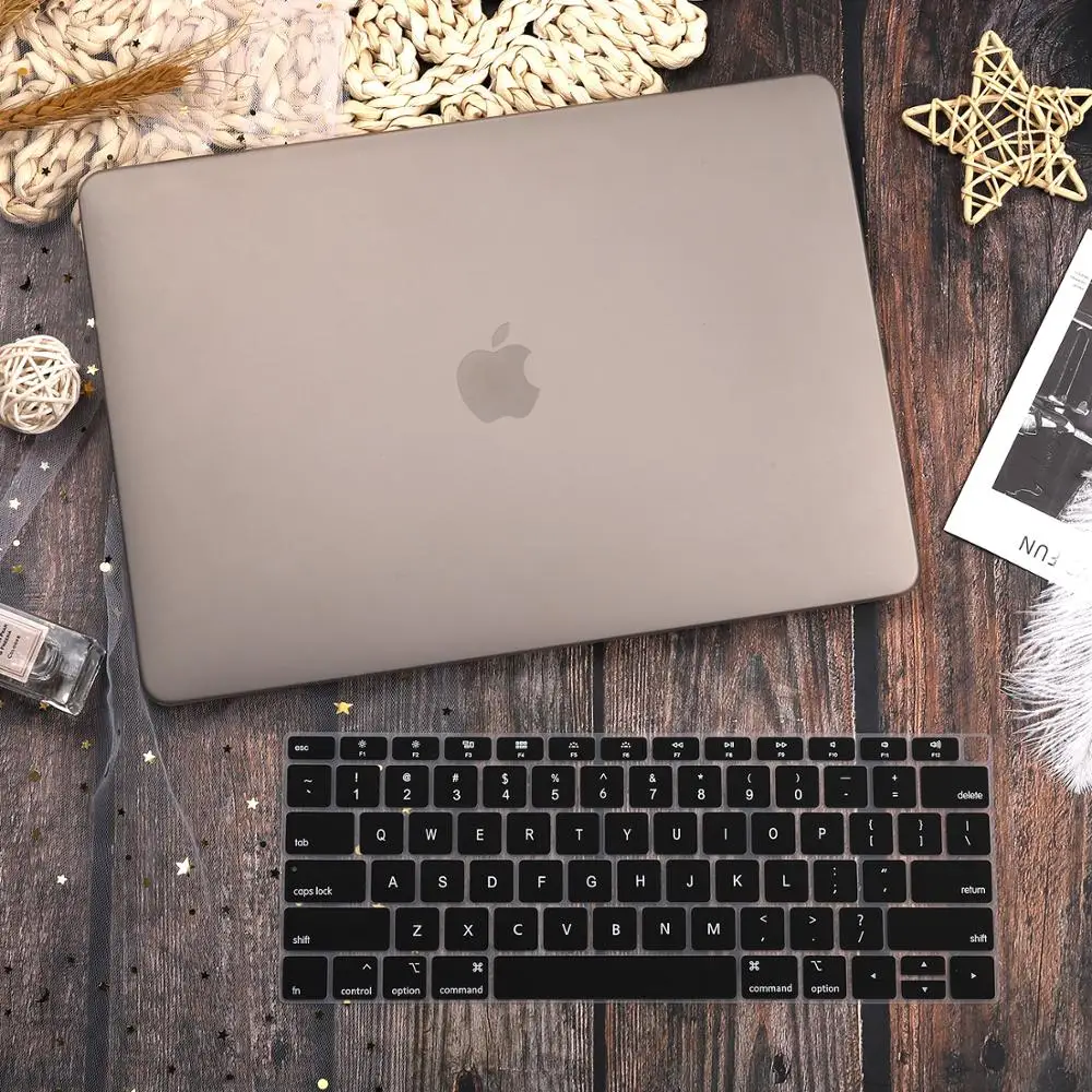 Для Macbook Air 11 12 Retina13 15 чехол матовый Жесткий чехол с Экран пленка для Iphone, для Ipad, для Ipad Mini Air 13 A1932 Pro 13 15 защита для ноутбука