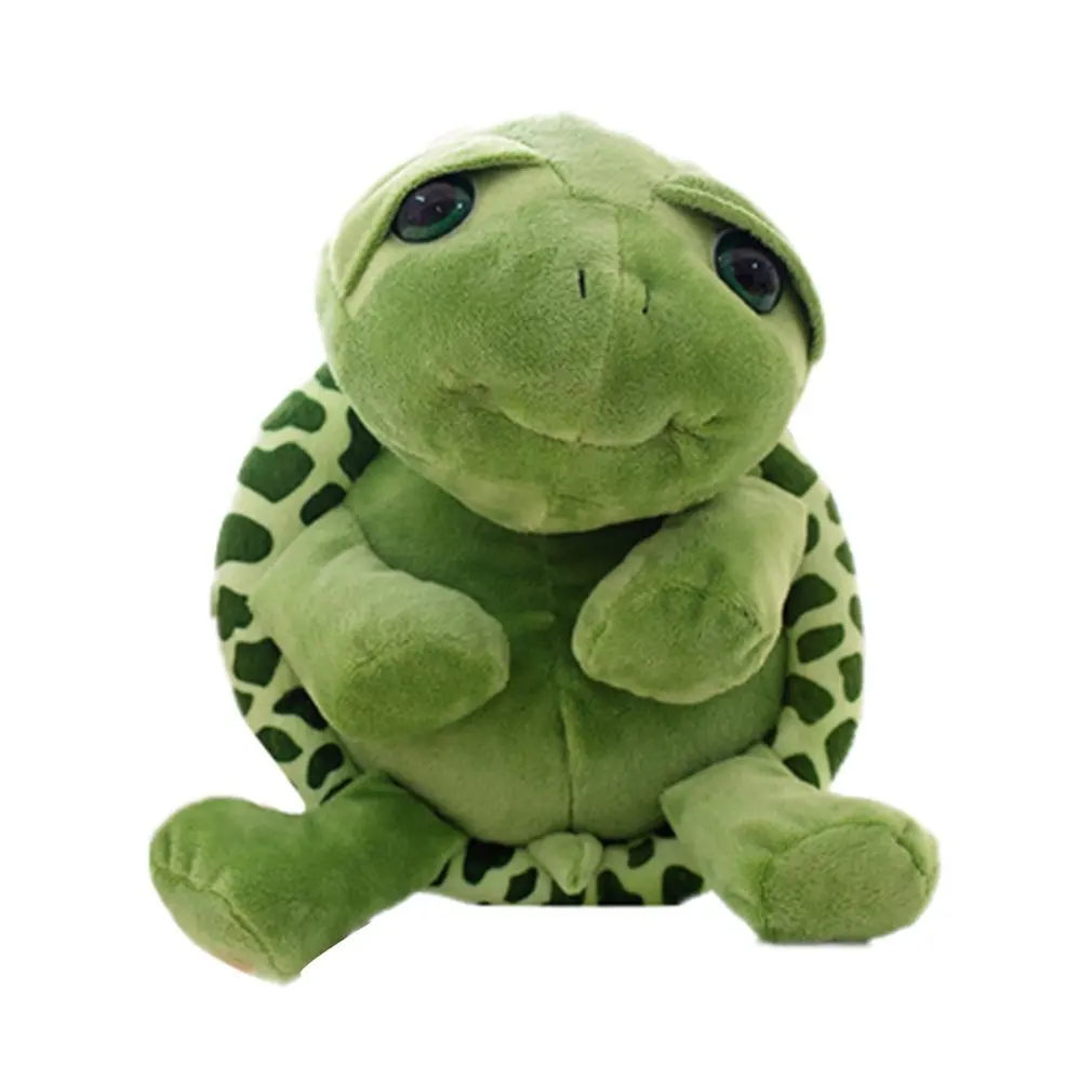 Super Cute Green Big Eyes Tortoise Plush Toy Soft Animals Turtle Toys