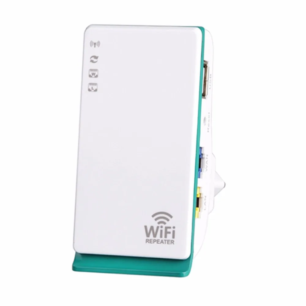 WiFi повторитель 300 Мбит/с 2,4 ГГц 2 порта беспроводной-N усилитель сигнала маршрутизатора удлинитель мини карманный усилитель для дома путешествия ЕС вилка