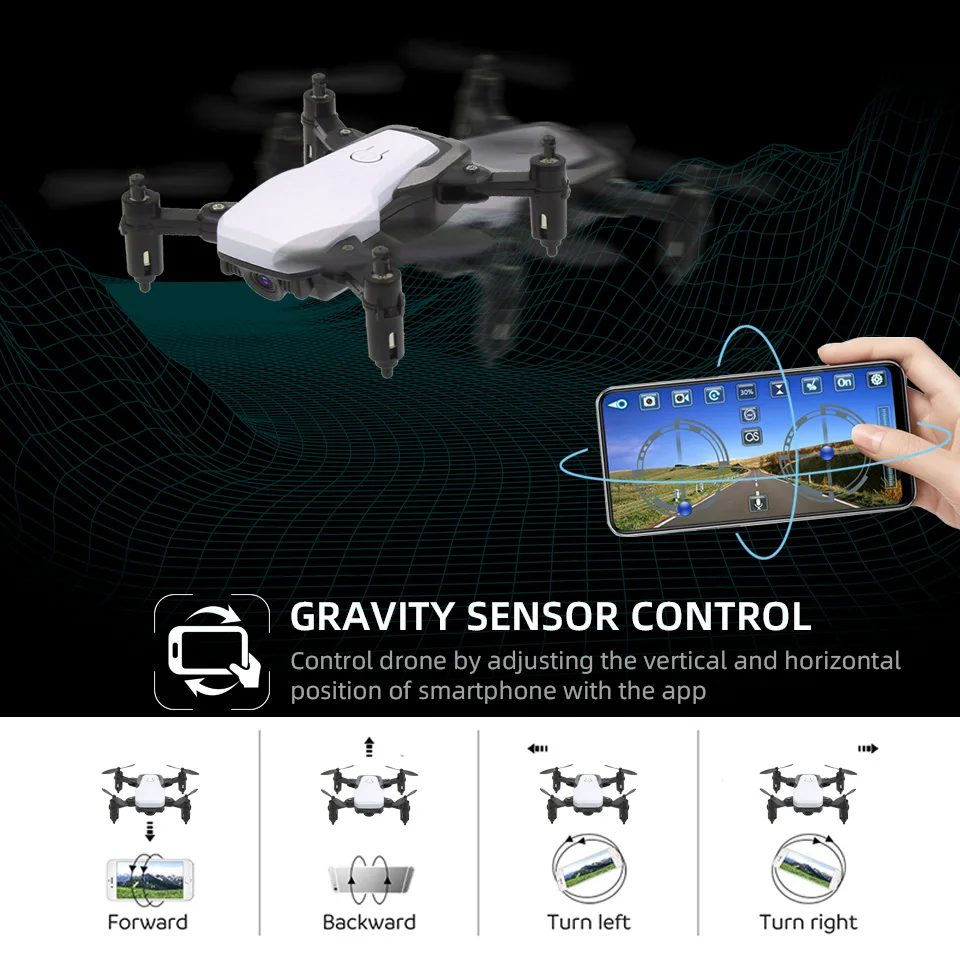 Lanbird мини Радиоуправляемый Дрон с камерой FPV Wifi Пульт дистанционного управления