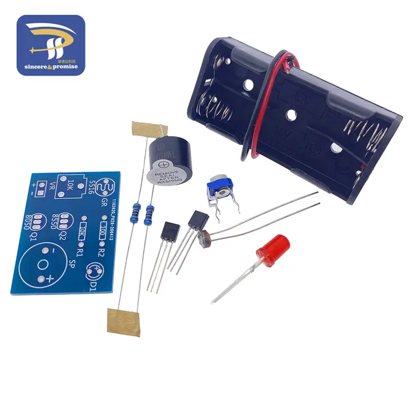 Photosensitive Sound Light Alarm DIY Kit Electronic Production Invention Assembly Sound and Light Sensor Module Device Suite - Image 4