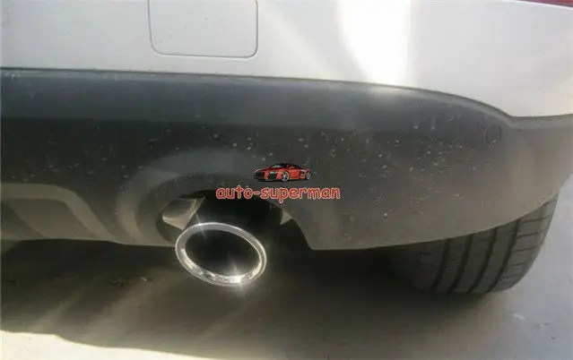 Хромированная выхлопная труба глушителя 2 шт. для Audi Q5 2,0 T 2010 2011 2012