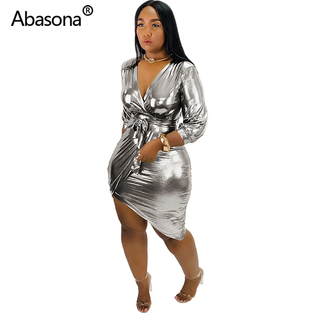 Abasona, Осень-зима, женское облегающее платье, с золотым принтом, с поясом, эластичное, модное, облегающее, сексуальные, Клубные, вечерние, бандажные платья