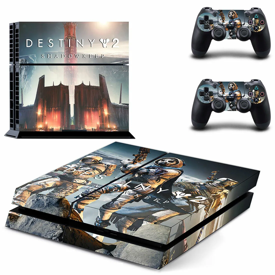 Наклейка для PS4 Destiny 2 Shadowkeep s PS 4 Виниловая наклейка для кожи Play station 4 Pegatinas для консоли playstation 4 и 2 контроллера